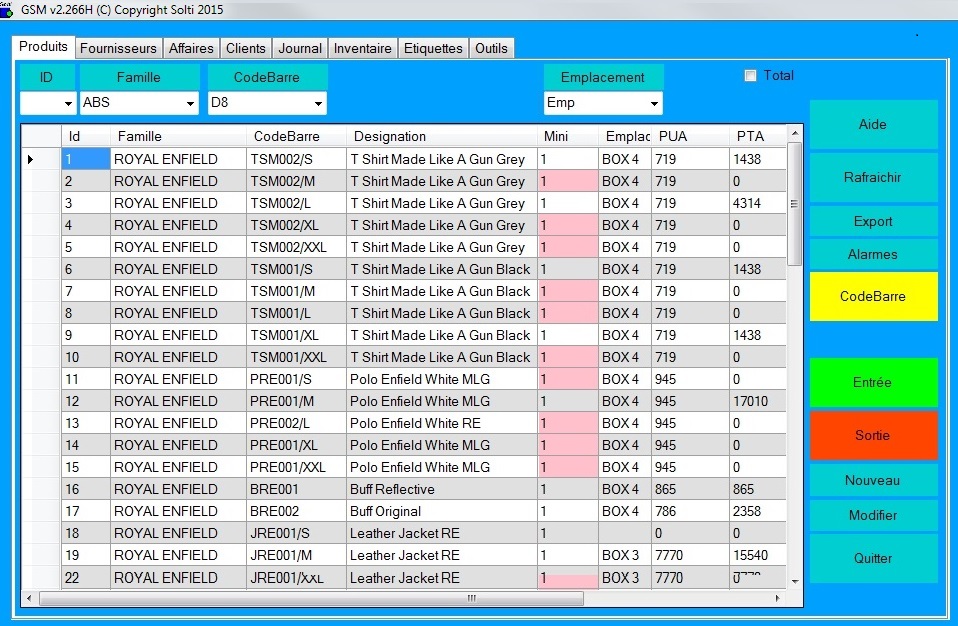 Sim Inventory Management Software 8014