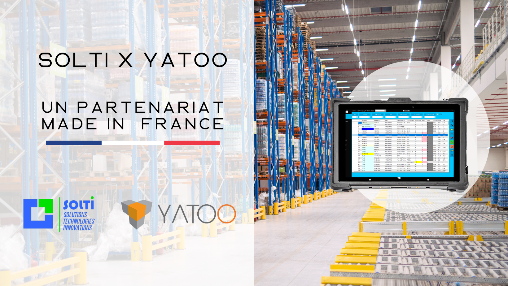 Partenariat Yatoo & Solti pour des tablettes Windows ou Android durcie