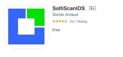 Application SOLTISCAN IOS Appstore